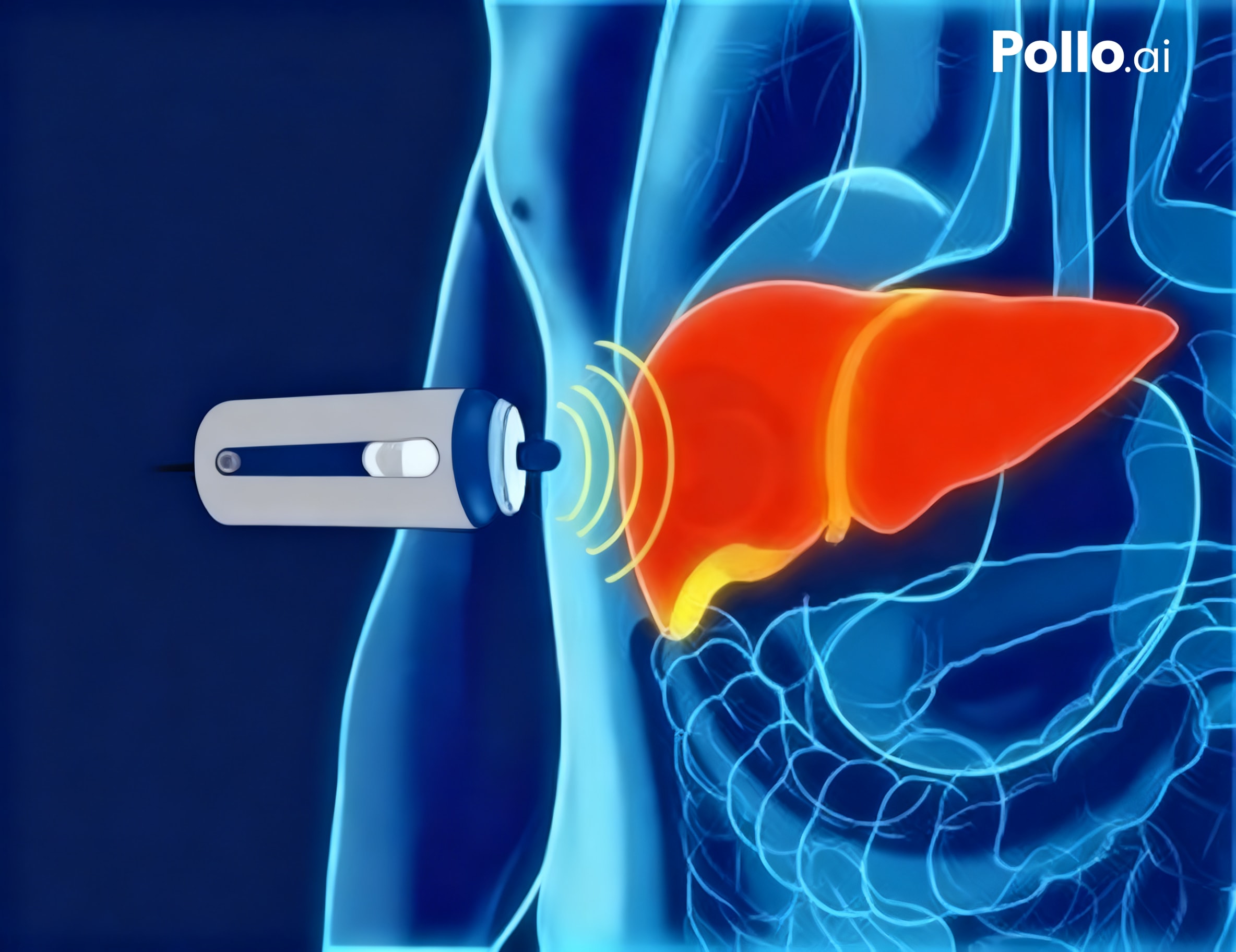 Patient having a FibroScan examination
